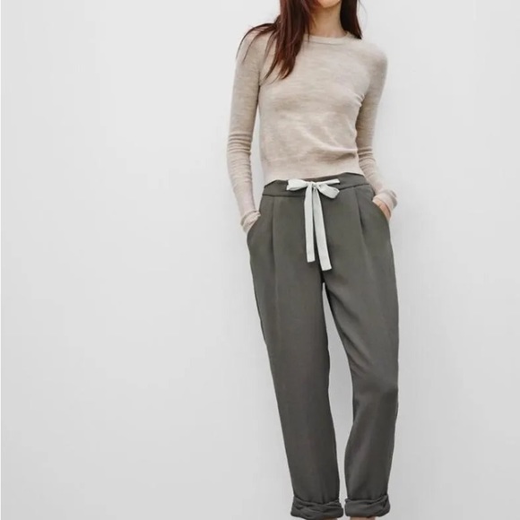 Wilfred green Allant linen blend pant - Picture 1 of 7